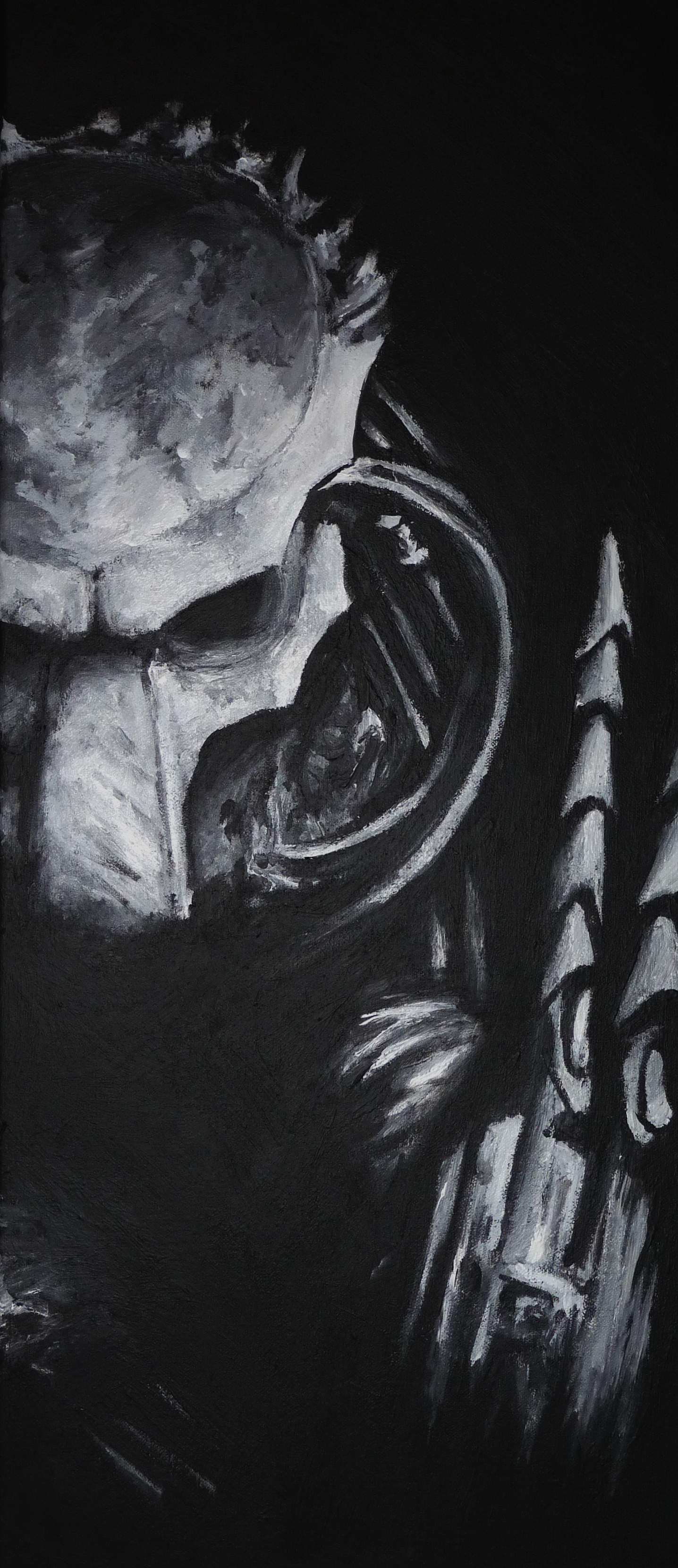 Predator acrylique toile canvas peinture geek